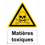 Panneau "Matières toxiques" - PVC A4