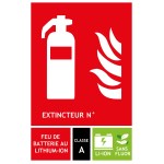 Panneau PVC eau pulvérisée additif 12.5 x 19 cm - Classe A Lithium