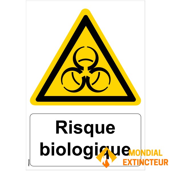 Panneau "Risque biologique" - PVC A5