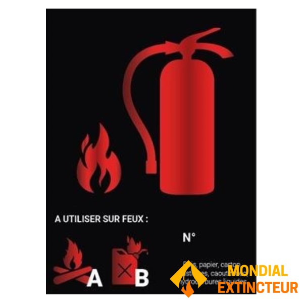 Panneau dibon noir eau pulvérisée additif 15 x 20 cm - Classe AB