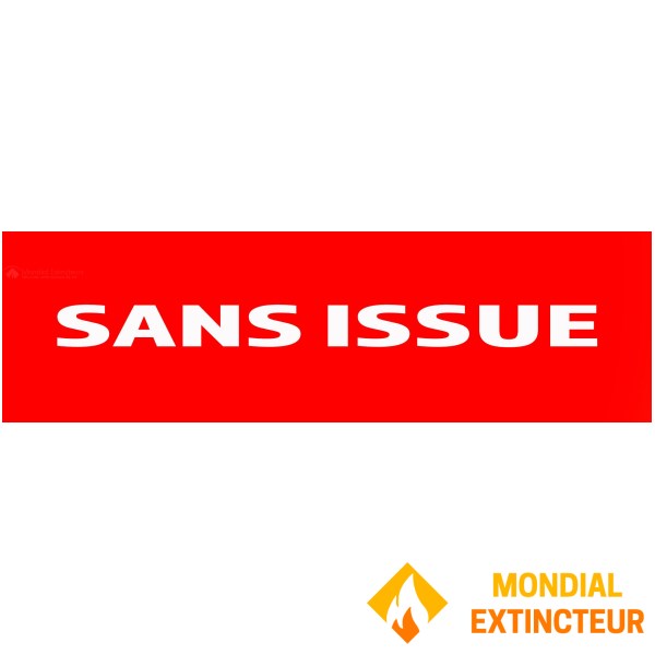 Panneau "Sans issue" 200mm x 60mm