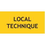 Panneau local technique – L.200 x H.100 mm