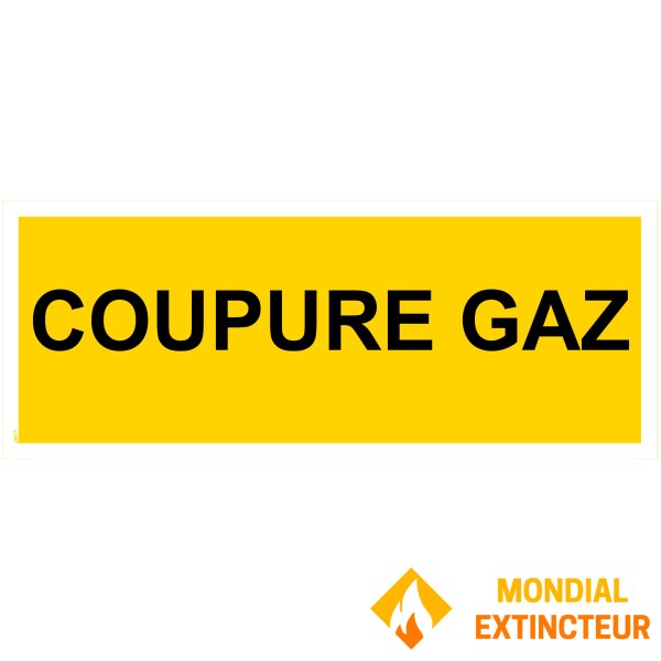 Panneau de localisation "COUPURE GAZ"