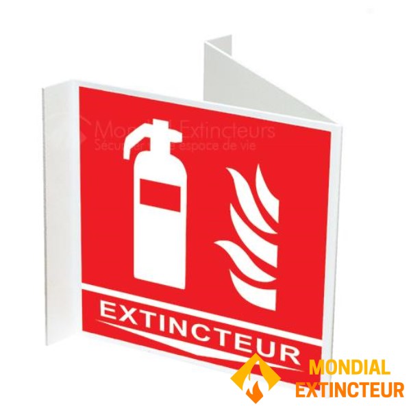 Panneau panoramique extincteur 20 X 20 cm