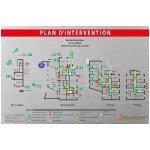 Plan d'intervention - Dibond Aluminium - Format A3