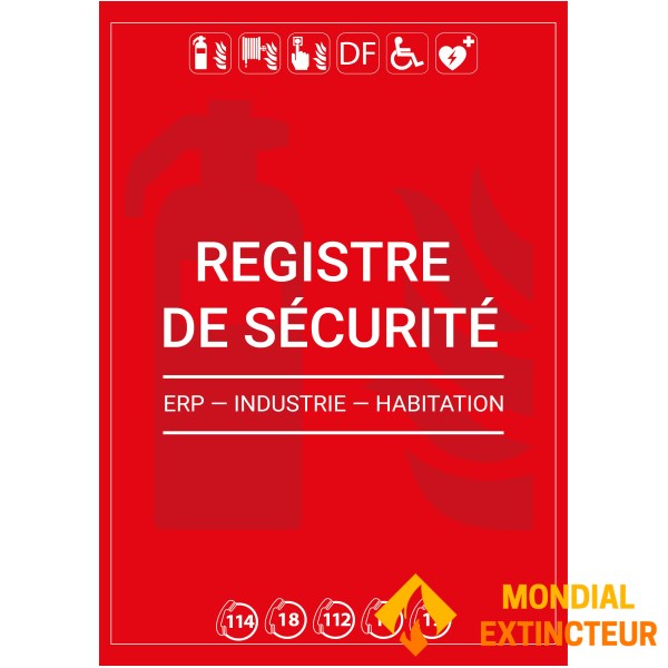 Registre de sécurité personnalisés par 1000