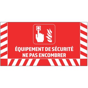 Signalisation au sol pour ALARME - L.800 x H.400 mm