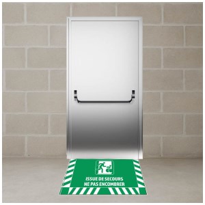 Signalisation au sol Issue de Secours - L.800 x H.400 mm