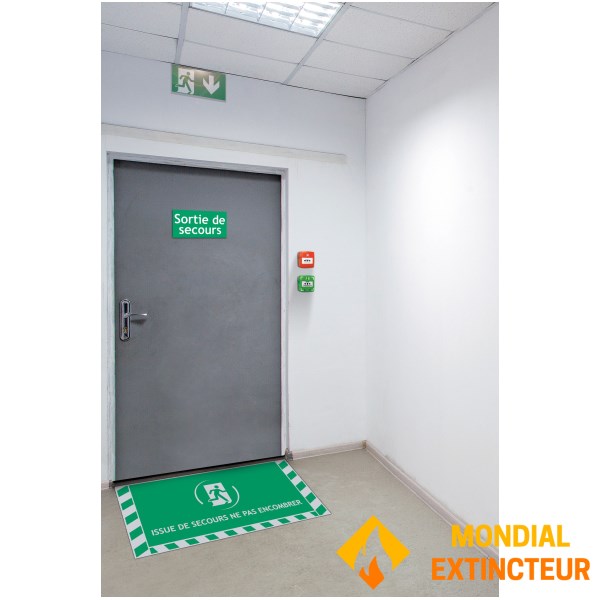 Signalisation au sol pour Issue de Secours - L.865 x H.400 mm