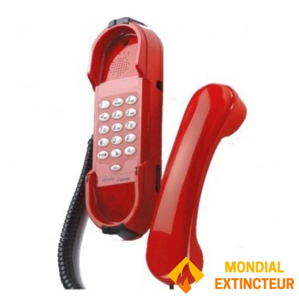 Téléphone d'urgence IP avec clavier