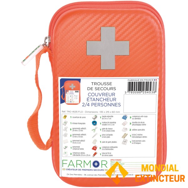 Trousse de premier secours couvreur/étancheur - 2/4 personnes