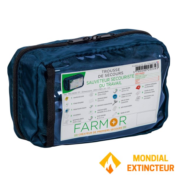 Trousse de secours S.S.T - accroches ceinture par sangle