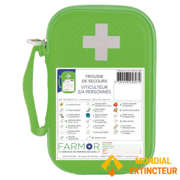 Trousse de secours viticulteur - 2/4 personnes