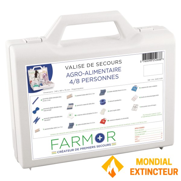 Valise de secours Agro-Alimentaire 4/8 personnes