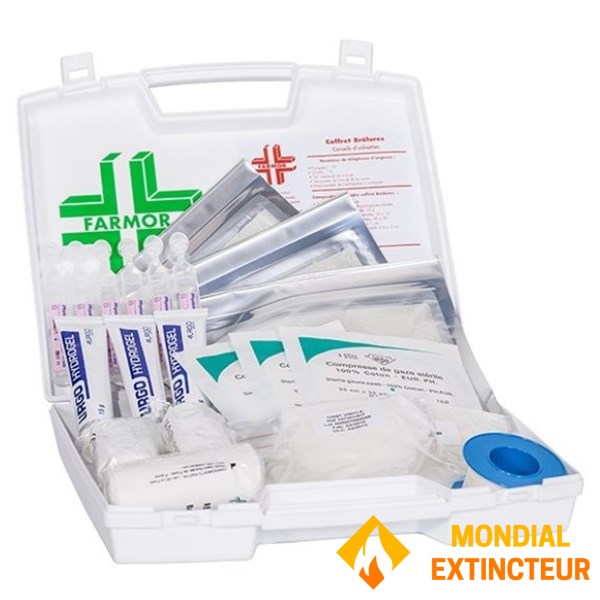 Valise de secours « Brûlures »