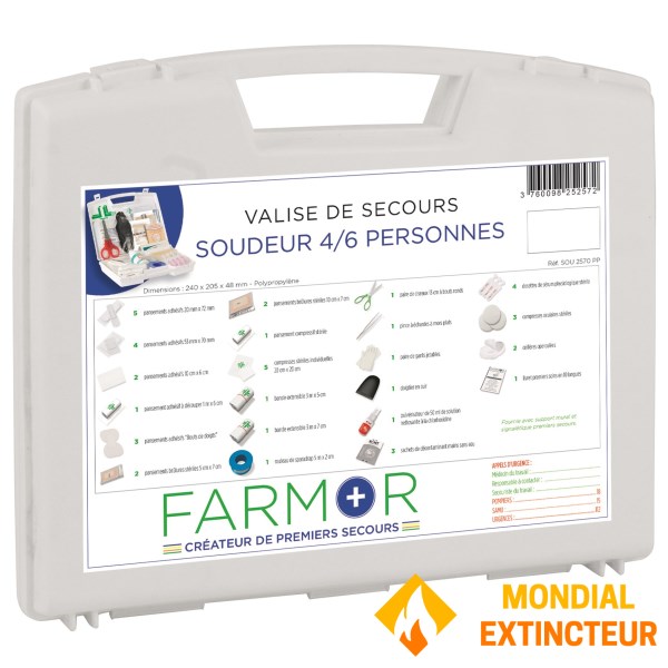 Valise de secours Soudeur 4/6 personnes