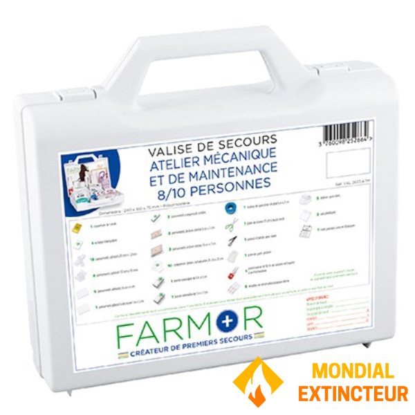 Valise de secours mécaniciens - 8/10personnes
