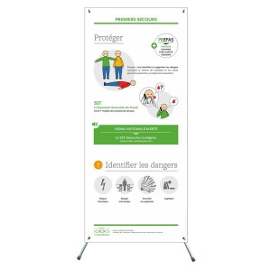 X–banner – Premiers secours : protéger