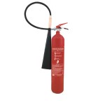 CO2 tűzoltó készülék 5 kg kapacitású CE, tartószerkezettel
