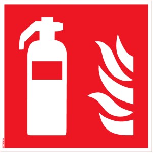 EXTINGUISHER panel - PVC - 30x30 cm