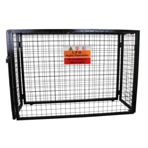 Fém ketrec gázpalackok tárolására - 149 cm