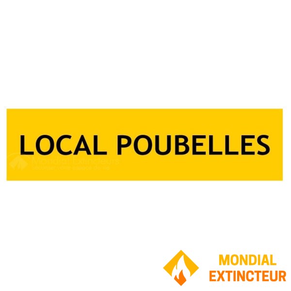 Helyszínjelzés "LOCAL POUBELLES"