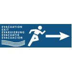 Kemping árvízelvezetés Egyenes nyíl - PVC - 300 x 100 mm