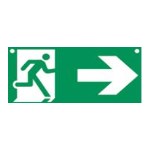 Nagyméretű merev PVC panel "PICTO RIGHT EXIT" - 600 X 300 mm