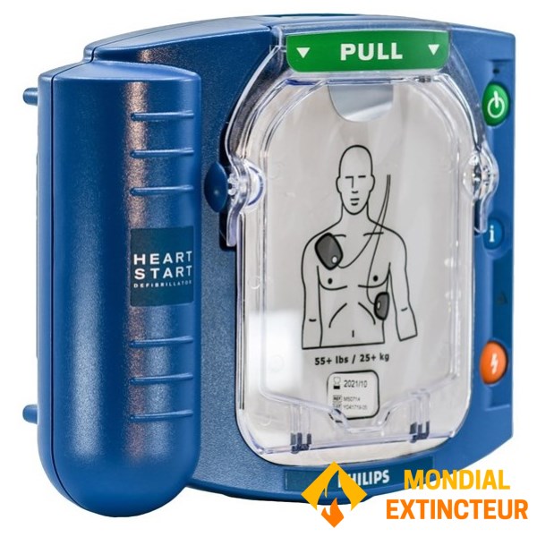 Philips HS1 félautomata defibrillátor extra lapos tokkal