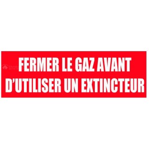 "ZÁRJA EL A GÁZT FELHASZNÁLÁS ELŐTT...."merev PVC 200 X 80 mm