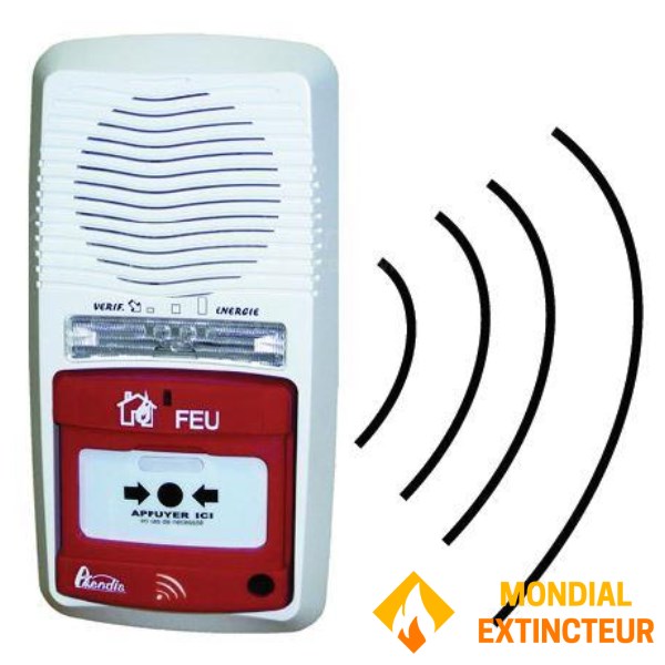 Alarm radio otonom tipe 4 Axendis, jangkauan 100 meter - tanpa repeater