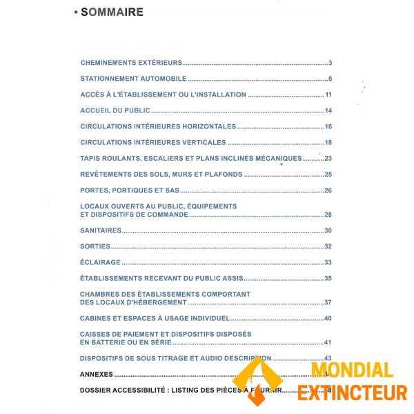 Daftar aksesibilitas publik