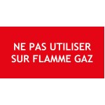 "JANGAN DIGUNAKAN PADA FLAME GAS" dalam PVC kaku 200 X 100 mm