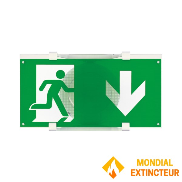 Kit pemasangan di dinding dengan tempat label "Spazio Luz"