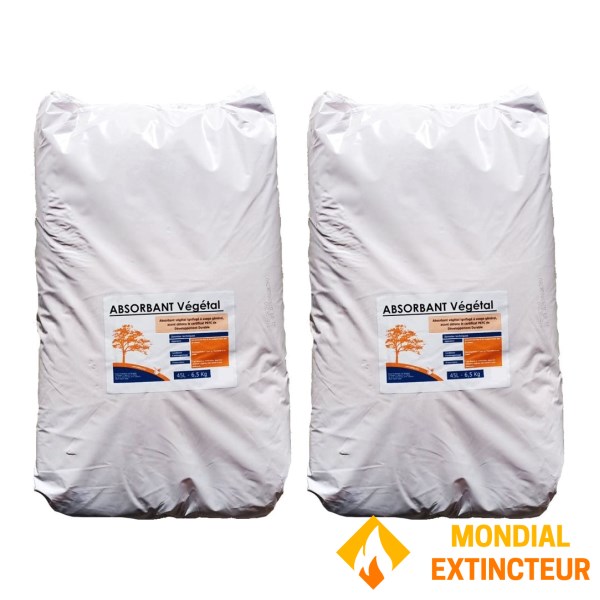 Paket 2 kantong penyerap sayuran tahan api, kapasitas 45 liter