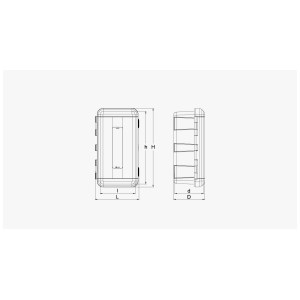 Paket pemadam bubuk ABC 6 kg + wadah plastik dengan lubang intip