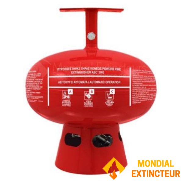Extincteur pendulaire à poudre ABC 3 Kg - Marque MOBIAK