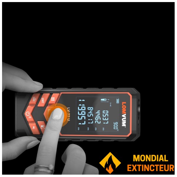 Pengukur jarak laser digital - 50 meter