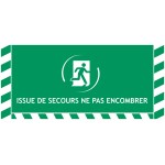 Signalisation au sol pour Issue de Secours - L.865 x H.400 mm