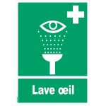 Tanda "Lave oeil" - PVC A5