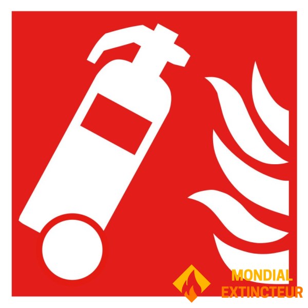 PANEL EKSTINCTOR PADA RODA - PCV - 20X20 cm