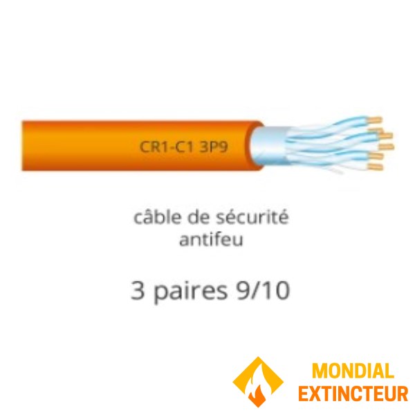 60 metri di cavo a 3 coppie 9/10 per allarmi antincendio - CR1-C1