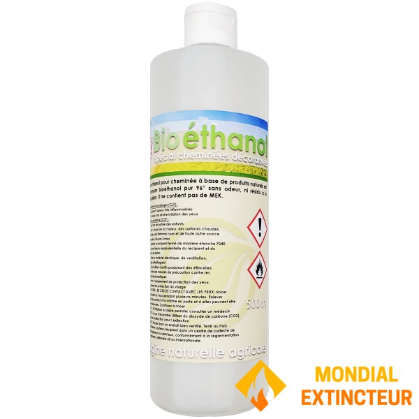 Bio etanolo per caminetti - Bottiglia da 500 ML