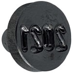 Blocco inciso ROUND (TOP) anno in corso - Morsetto 1 manicotto rosso