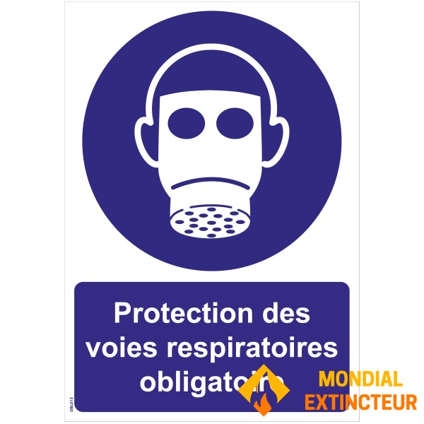 Cartelli di "protezione respiratoria obbligatori" - PVC A4