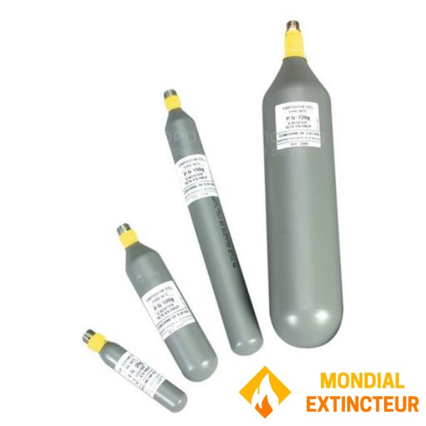 Cartuccia di estrazione fumi CO2 da 750 g - 45/50°C - DESTOCKAGE 2015