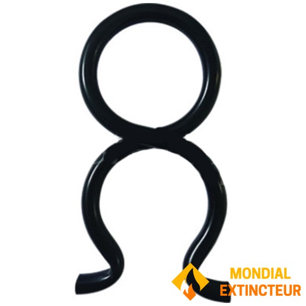 Clip per tubo flessibile DN 33 mm Alu/Pom per protezione antincendio