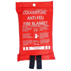 Confezione da 50 coperte antincendio 1,20 X 1,80 M Custodia morbida