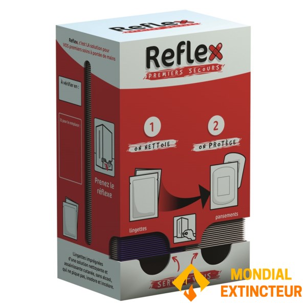 Dispenser con 100 medicazioni adesive e 50 salviette detergenti