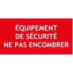 "Dispositivo di sicurezza" in PVC rigido 200 X 100 mm